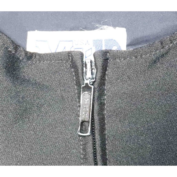 Vintage Mr D Black Stretch Ski Bib Nylon Acrylic Lycra Pants Mens Size 36 Reg - Picture 11 of 13